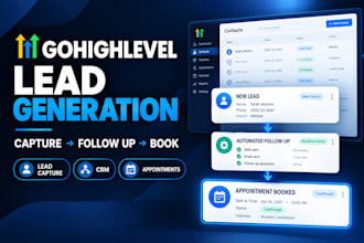 gohighlevel crm will build ghl lead generation and appointment booking system