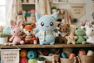create custom crochet plushies and kawaii stuffed animals from your oc character