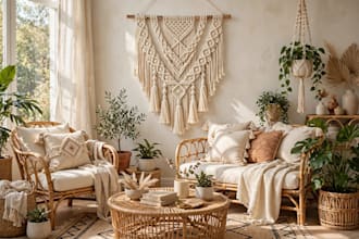 create luxury lifestyle photos for your macrame and boho products