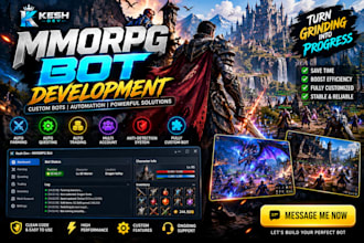 develop advanced game automation and anti cheat systems for mmos