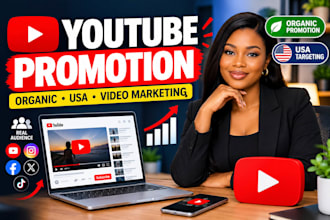promote youtube video with organic promotion and USA video marketing