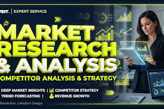 conduct a deep dive market research and competitor analysis