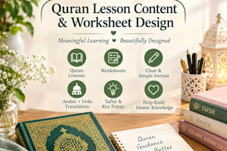 create engaging quran and islamic lesson content