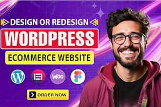 do wordpress website development, design, redesign wordpress woocommerce website
