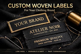 design woven label in muller mucad for mbj3 mbj8 loom
