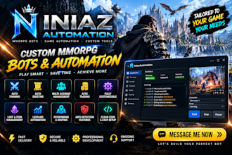 develop advanced game automation and anti cheat systems for mmos