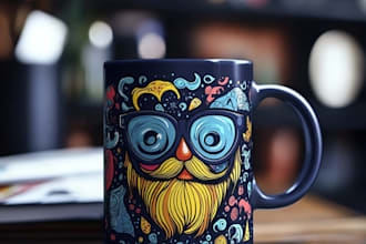 design awesome custom mug design