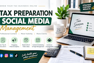 manage social media marketing for tax preparation and accounting businesses