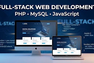 build a full website with frontend backend and database
