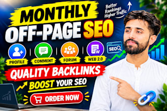 do monthly off page SEO backlinks