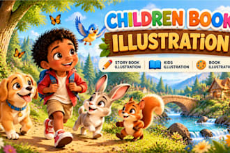 illustrate childrens story book illustration and childrens book picture book