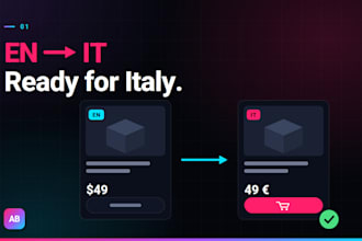 translate and localize your shopify store or website into italian