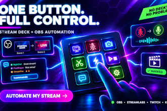 automate your obs stream with stream deck scenes, hotkeys and macros