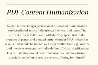 remove ai content and humanize professionally