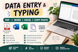 do dataentry and typing work