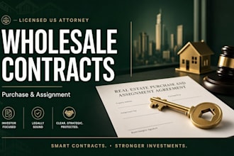 draft your wholesale real estate contract as a US attorney