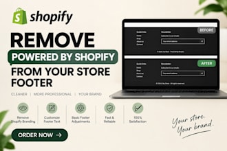 remove powered by shopify from your store