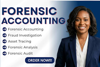 do forensic accounting,asset tracing, financial analysis and fraud investigation