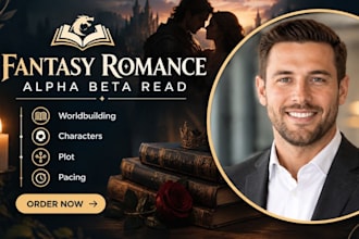 alpha beta read fantasy romance manuscript worldbuilding characters plot