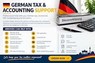 prepare german bookkeeping income tax vat and corporate tax via elster