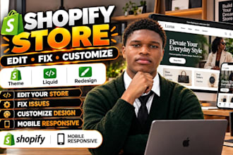 edit shopify fix shopify store customize theme and redesign shopify website