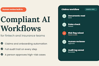automate insurance claims and fintech onboarding with compliant ai