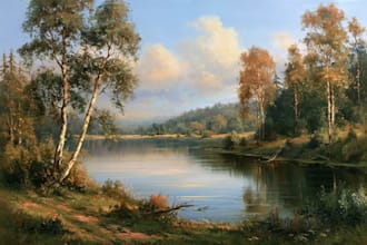 paint oil painting landscape