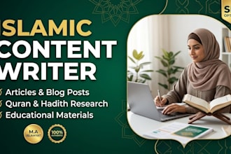write islamic and quranic blog post and article