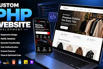 build a responsive PHP mysql website for your business