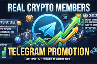 crypto telegram promotion and marketing to grow telegram subscribers