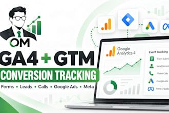 set up ga4 google tag manager and conversion tracking