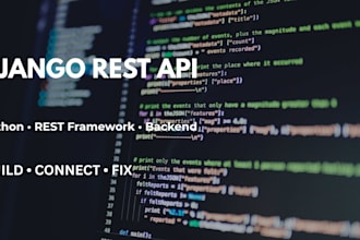build or fix python django rest apis