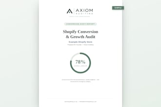 audit your shopify store for conversion issues in 48 hours