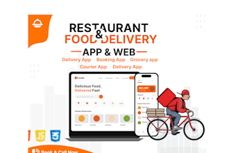develop restaurant food delivery app, booking app, courier app, grocery app