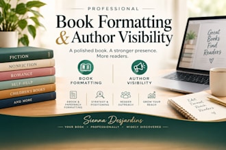 professionally format your ebook, paperback for publishing