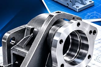 do 3d cad machine parts, custom components and fabrication drawings