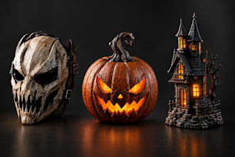 design halloween masks, animatronics, horror props, skull decor, themed products