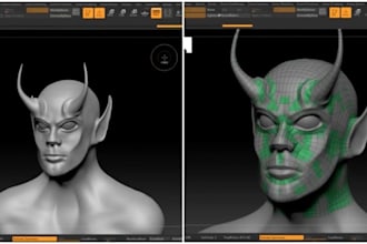 retopologize and optimize your 3d character for games, animation and stimulation