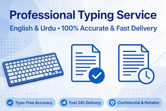 do fast typing, data entry and content writing