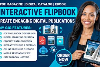 create interactive flipbook from pdf digital magazine catalog with free hosting