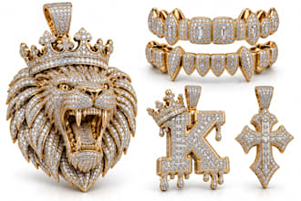 do custom jewelry 3d cad design for iced out pendant and grillz