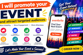 promote your event and attract targeted audiences