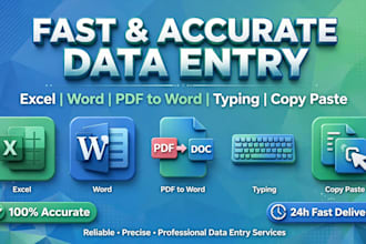do professional data entry typing and copy paste work fast