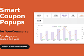 create a custom woocommerce coupon popup plugin by category or season