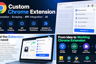 build a custom chrome extension for automation and scraping