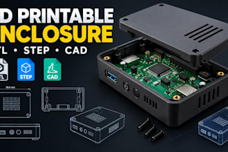 design a 3d printable enclosure for your electronics