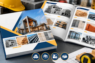 building materials catalog, construction product catalog, supplier brochure