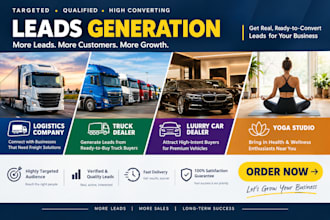 do logistics company truck dealer luxury car dealer yoga studio leads generation
