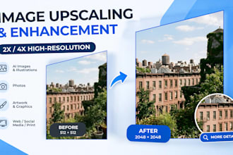 upscale and enhance ai images, illustrations and photos