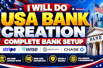 do USA bank creation, USA llc ,physical address and proof of address
